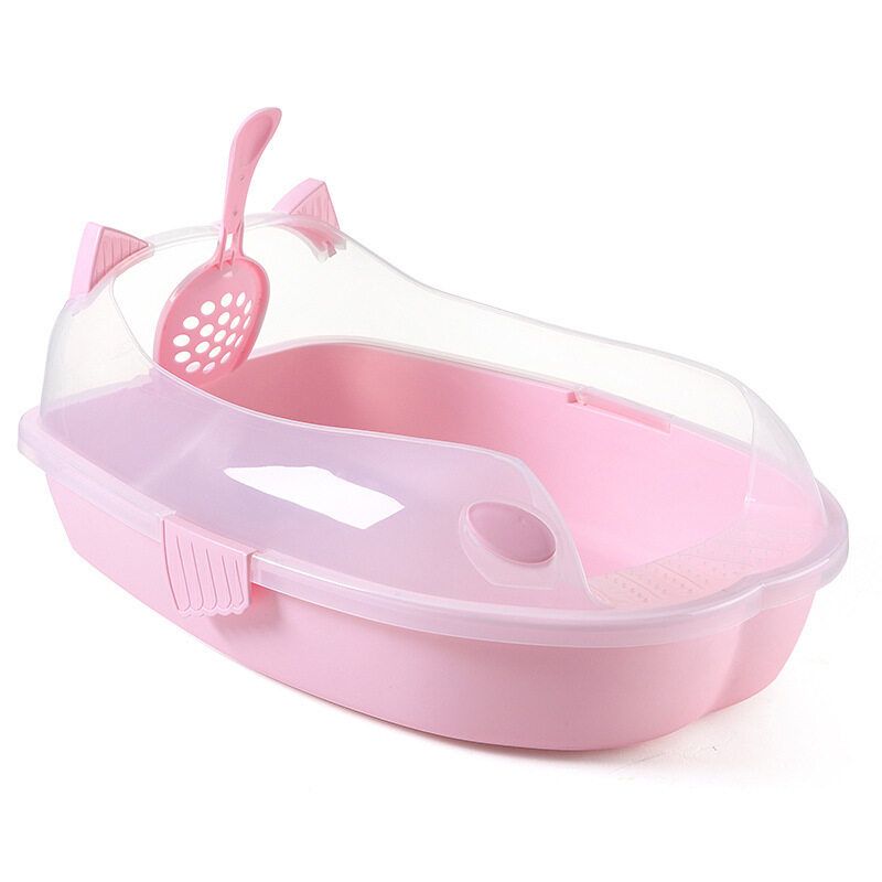 Cat Dog Cat Litter Basin Bán Kèm Cát Nhà Vệ Sinh Chống Bắn Tung Tóe Kitten Poop Lưu Vực Cát Mở Sản Phẩm Làm Sạch Lớn