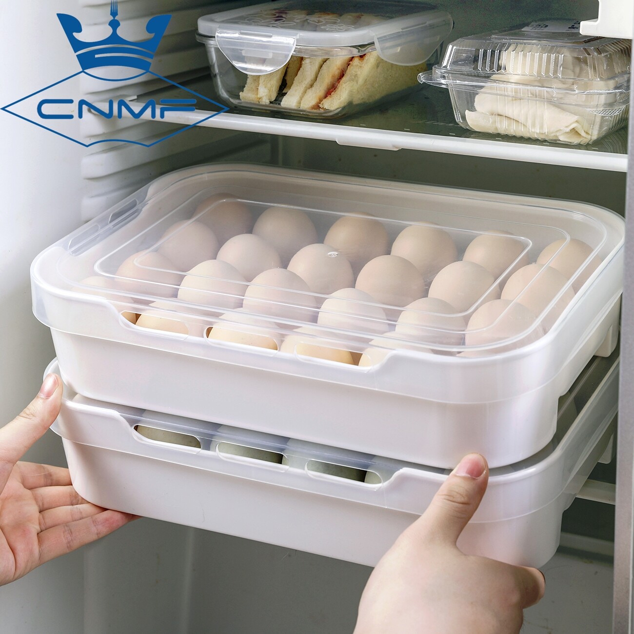 CNMF Egg Storage Box Drawer Type Fresh-keeping and Breakage-proof for Refrigerator