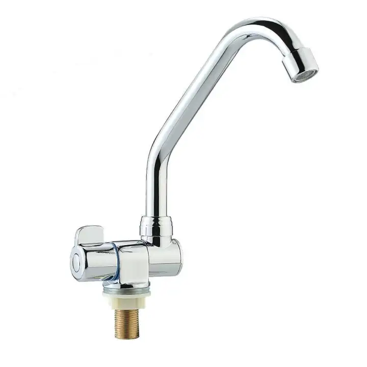 Foldable Rv Faucet Rotating Single Handle Deck Wall Mounted Rv