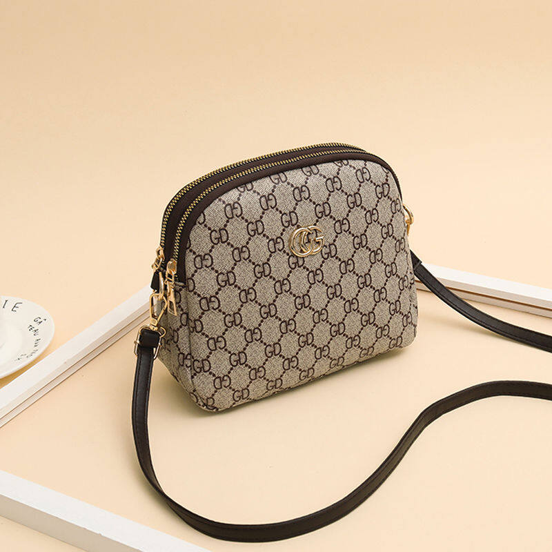 Túi xách nữ nhỏ thời trang túi đeo vai có khóa kéo họa tiết PU độc đáo và sang trọng - INTL