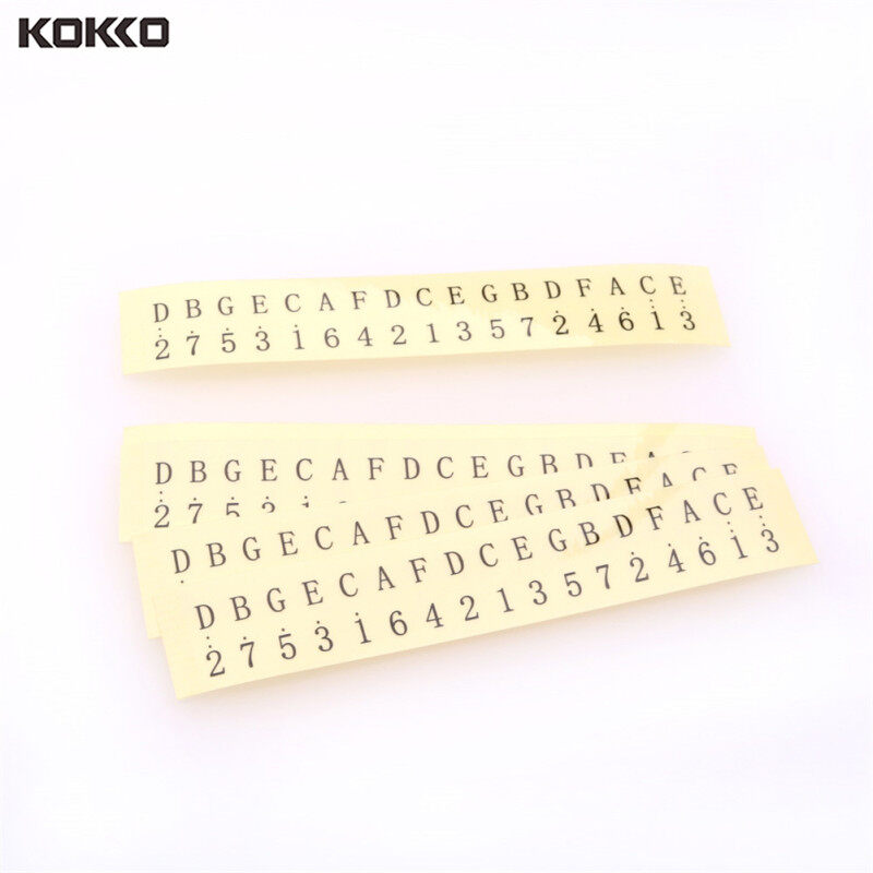 Kalimba Sticker 5 Pcs/set 17-tone Kalimba Thumb Piano Note Sticker Transparent Color Sticker
