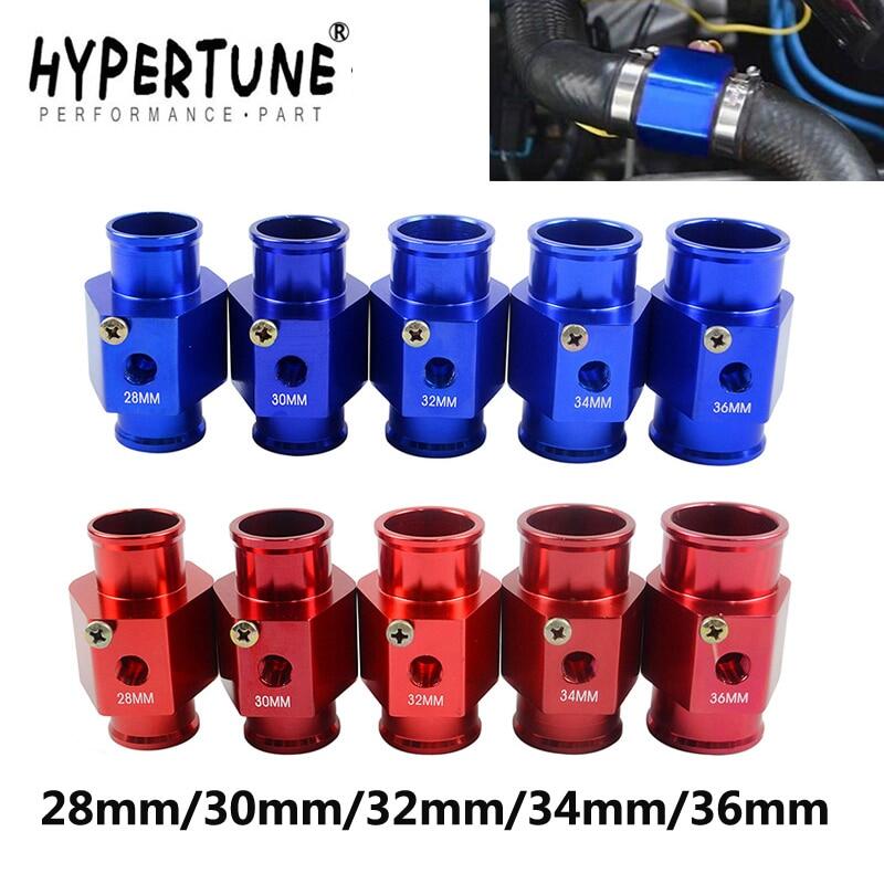 28mm Water Temp Temperature Joint Pipe Sensor Gauge Radiator Hose Adapter BLUE