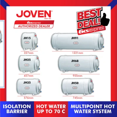 JOVEN Storage Water Heater Horizontal Series JH15 / JH25 / JH35 / JH50 / JH68 / JH91