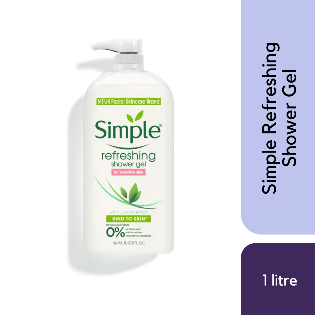 Simple Refreshing Shower Gel 1L Lazada