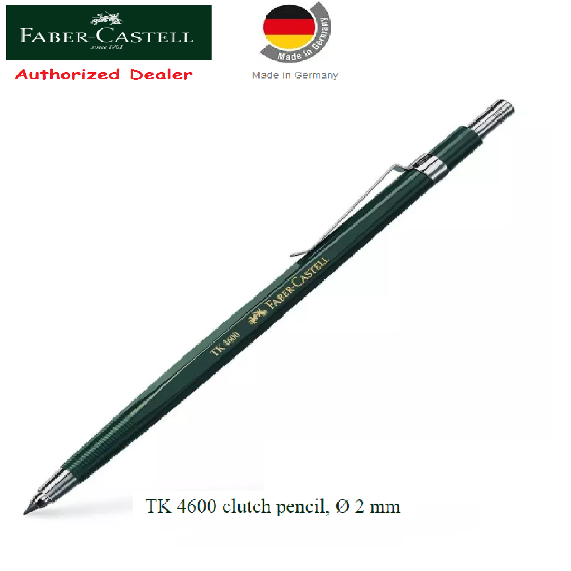Faber Castell Clutch Pencil Ø2 mm TK 4600 Mechanical Pencil 2.0mm