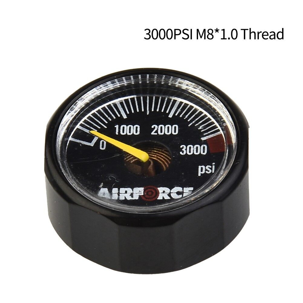 High Pressure Pressure Gauge Micrometer Small Black M8*1.0 Thread Micro