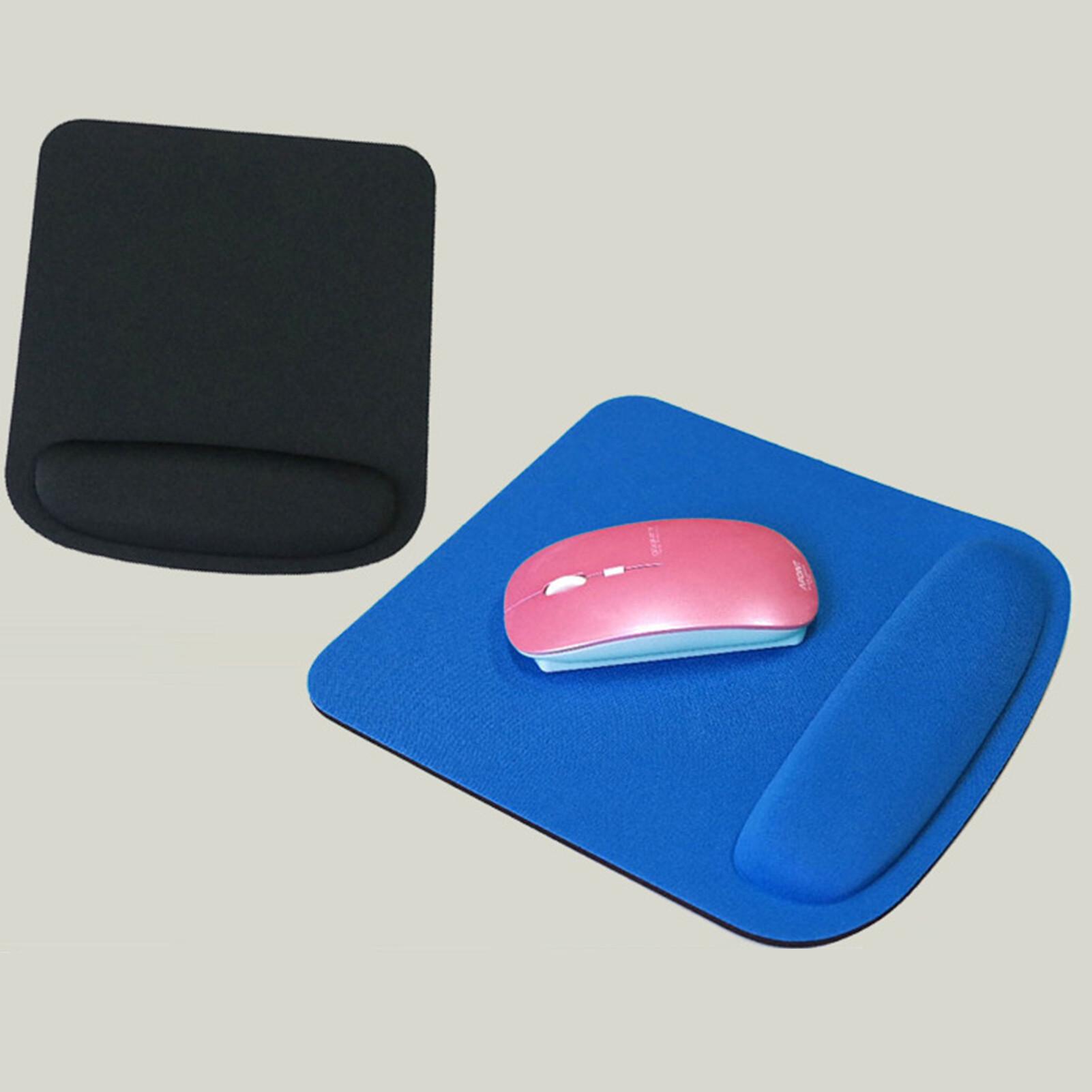 Mouse Pad Cushion with Wrist Rest Slow Rebound Square Ergonomic Mouse Mat for PC PC Mouse Pad