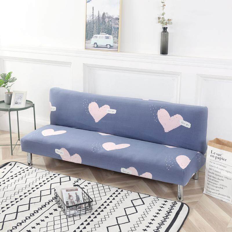 Janshome Non-Slip Elastis Sofa Selimut Tebal Terintegrasi Sarung Sofa Tanpa Sandaran Tangan Stretch Sofa Penutup Furnitur Cover