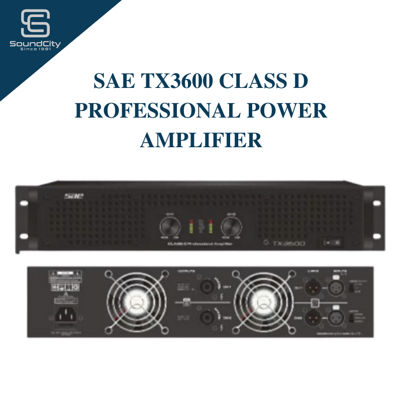 SAE TX3600 Class D Professional Power Amplifier Lazada