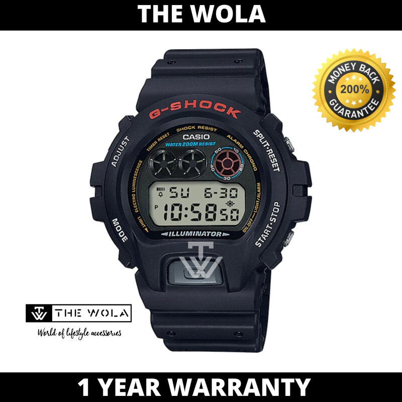 Casio G-Shock Mens Digital Watch DW-6900-1VDR Black Resin Band Sport Watch Malaysia