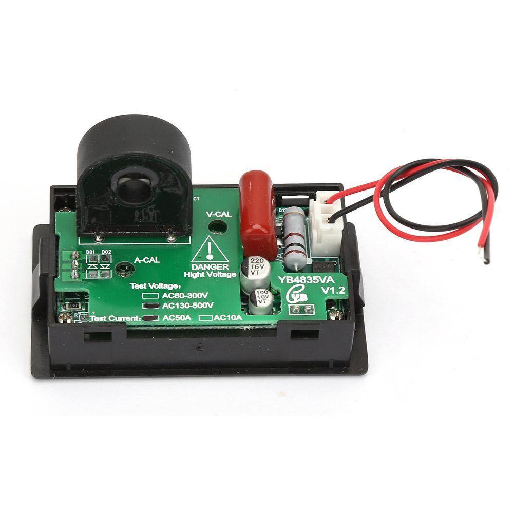 YB4835VA Digital Display AC 500V/50A LED Ampere Meter Voltmeter