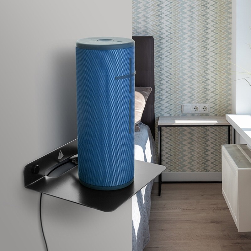 Wall Storage Rack Wall Mount Bracket Speaker Stand Universal Speaker Metal Storage Holder Stand