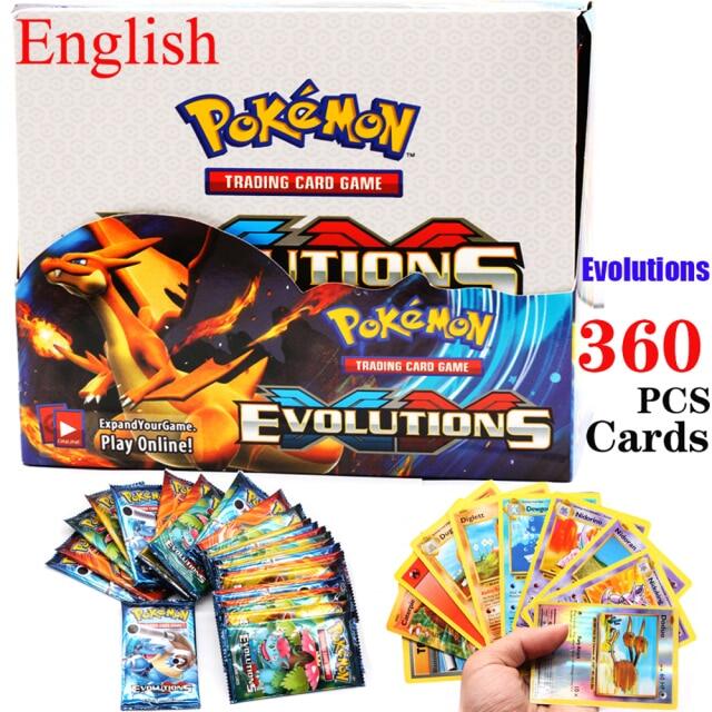 360 Pcs การ์ดโปเกมอน Sword & Shield Battle รูปแบบ CHILLING REIGN Pokemon Booster กล่องเทรดดิ้งการ์ดเกมสำหรับเด็ก Kids Toys