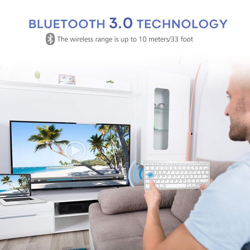 Spanish Teclado Bluetooth Keyboard Wireless Spanish Keyboard For Mac Ipad Ios Windows Smart TV