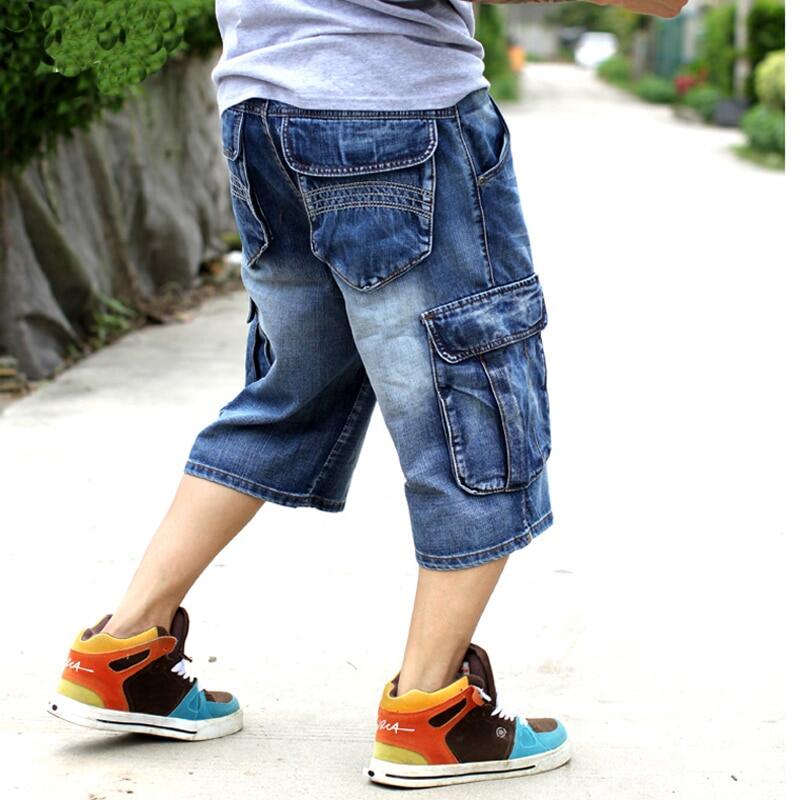 Mens Plus Size Loose Baggy Denim Short 