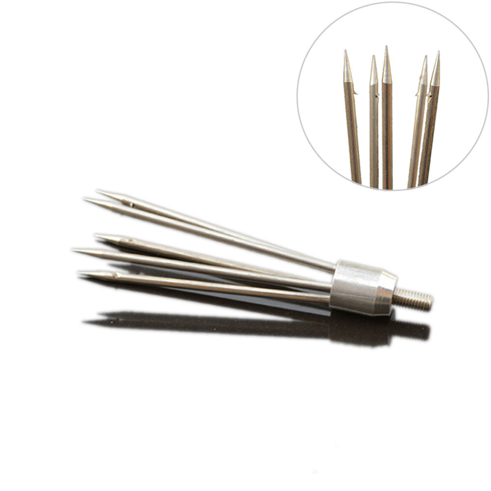 XEANG Tool Harpoon Tip Barbs Spearhead Fishing Spear 5 Prong Stainless Steel