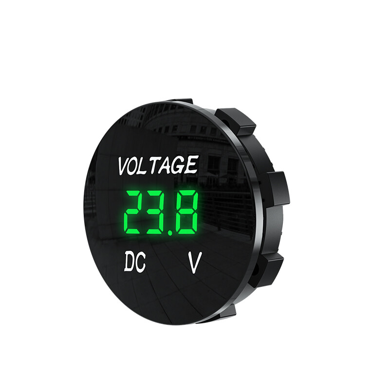 Original DC 12V-24V LED Panel Digital Voltage Volt Meter Display Voltmeter Motorcycle Car
