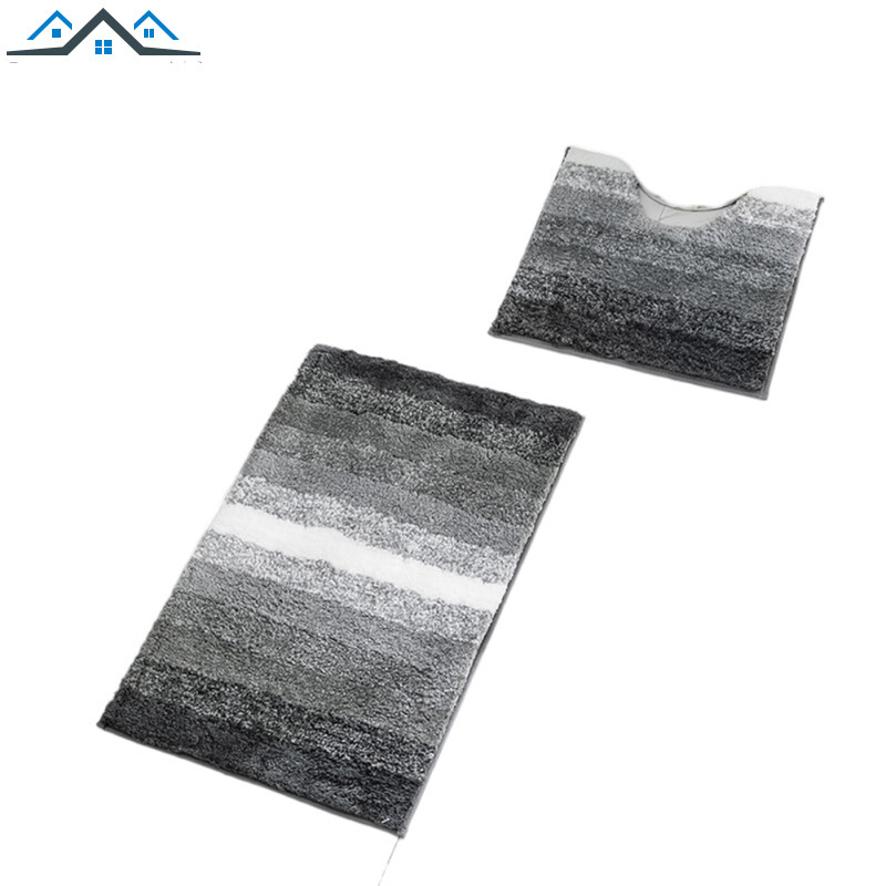 Bathroom Rugs Soft Microfiber Absorbent Bath Mats Anti-slip Floor Mat Carpet For Sink Bathtub Shower