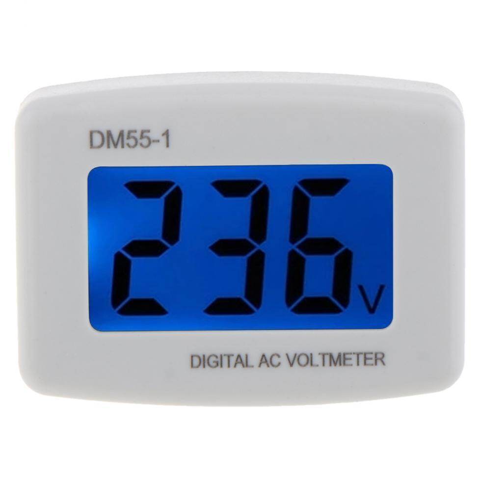 Đồng Hồ Đo Điện Áp AC 80-300V EU Cắm LCD Màn Hình Kỹ Thuật Số Vôn Kế