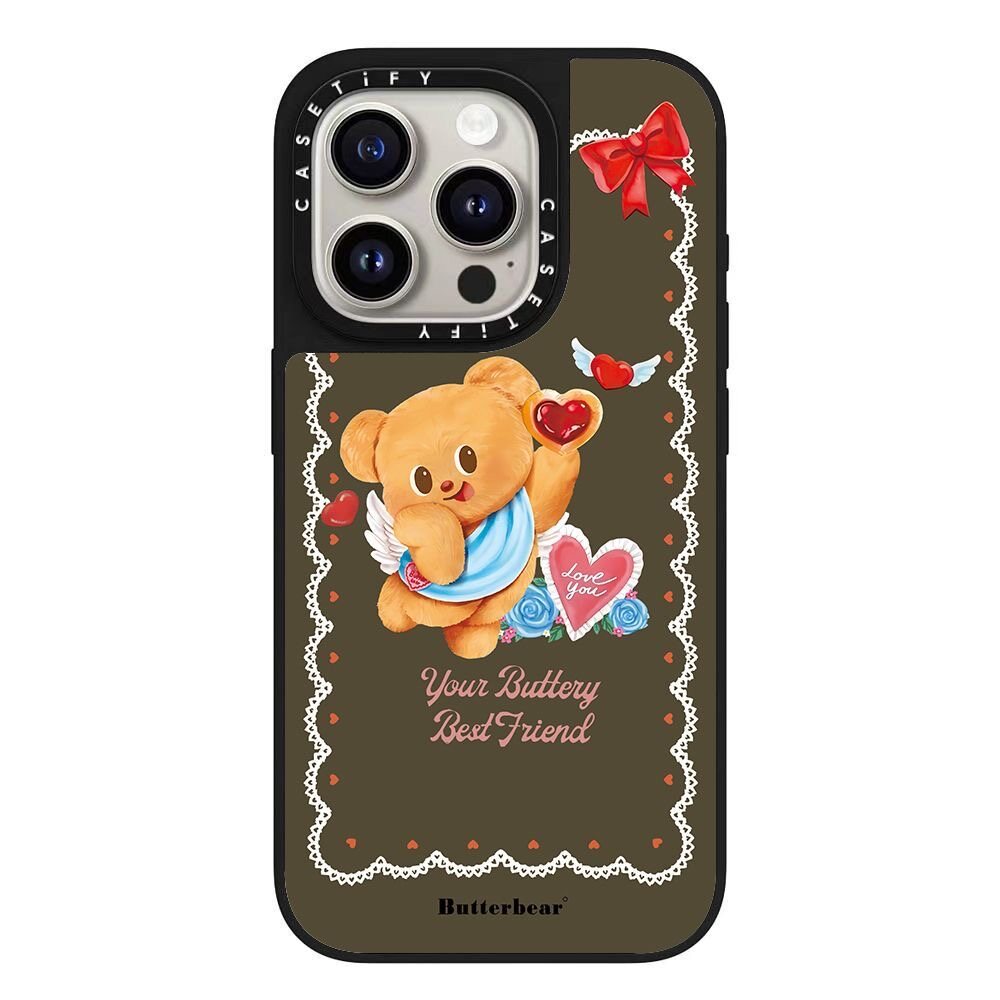 Original CASETiFY Butterbear series Mirror Case with Magsafe for