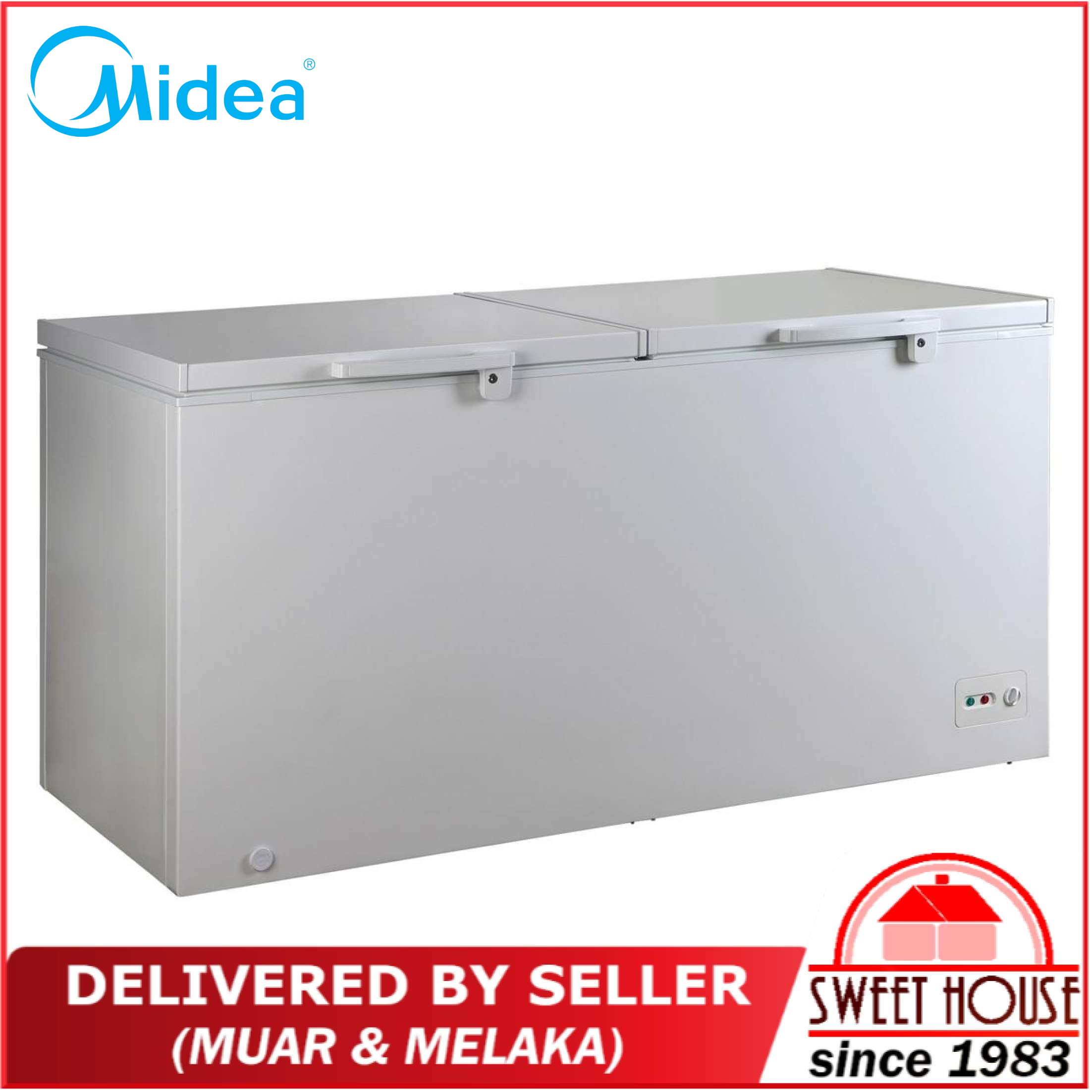 midea 670 litres chest freezer