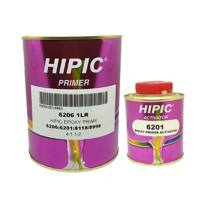 ready stock HIPIC 6206 2K EPOXY PRIMER WITH HARDENER e1LITER SET WITH
