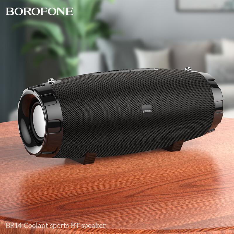 BOROFONE BR14 Sports Bluetooth Speaker Power 8W*2 Portable Outdoor Support Bluetooth Playback/ TF card/ USB/ AUX/ FM Playback Modes Wireless Bluetooth Speaker Outdoor Audio Player Music