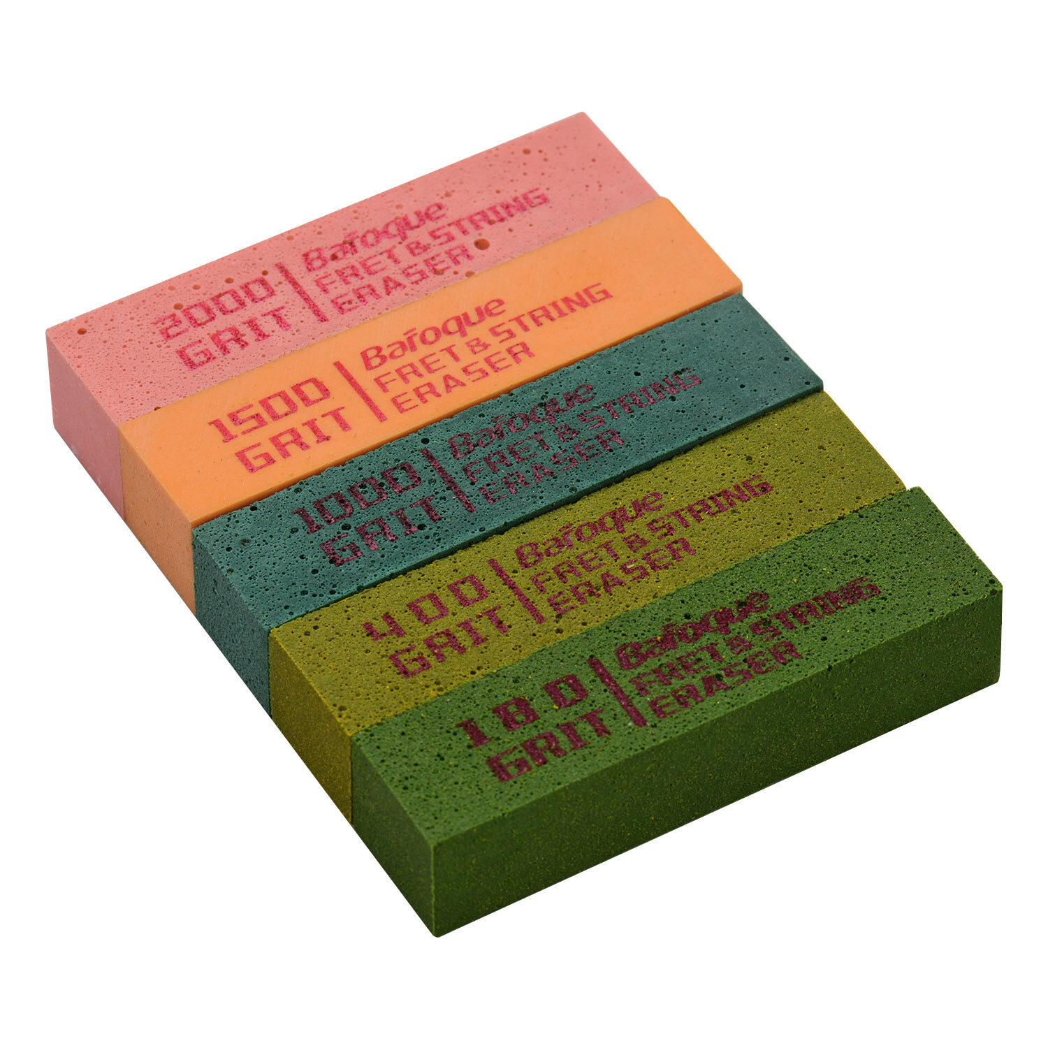 Rubber Fret Erasers Guitar Fret Erasers Fret Polishing Cleaner For Fret Wire 180&400 Fret Polishing Kit