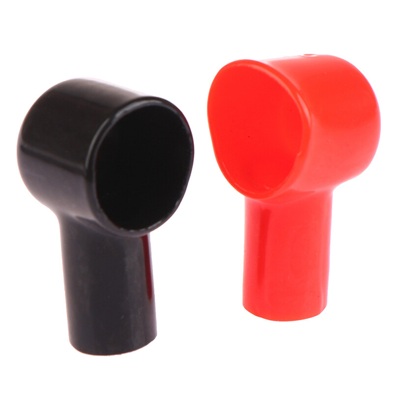 [Carmelun] 1Pair Car Battery Negative Positive Terminal Covers Cap Boat Insulating Protector Battery Insulating Covers Car Accessories
