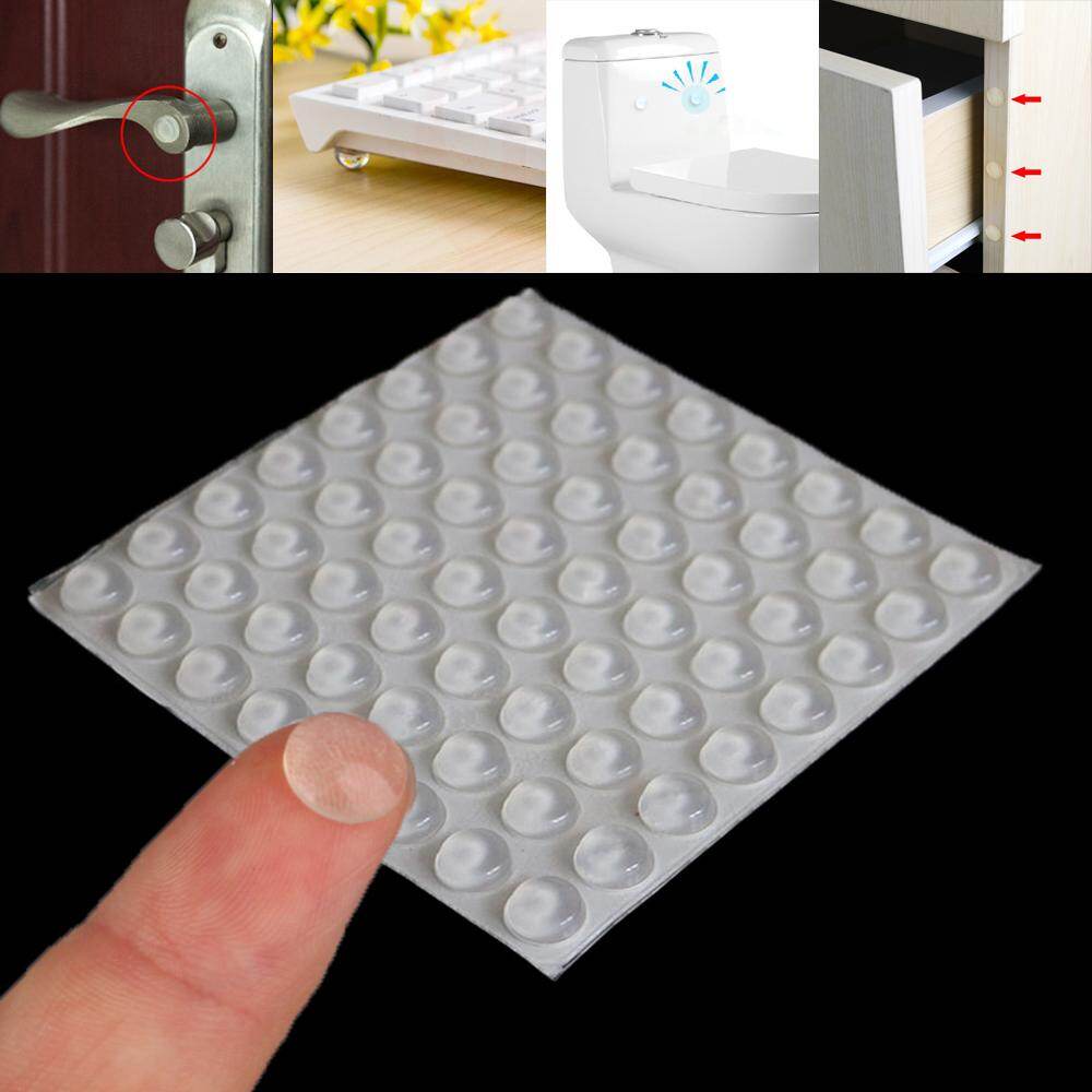 50/64/80/100PCS Durable Bumper Anti-slip Collision Cushion Silicone Buffer Pads Furniture Door Stopper Damper Self-adhesive