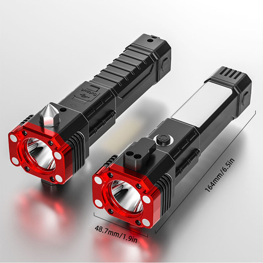 CUGUU Đèn Pin Di Động 4 Chế Độ Ánh Sáng Cao Có Thể Sạc Lại USB Đèn Pin T * Actical Công Suất Cao Ánh Sáng Mạnh Đèn Pin LED Chiếu Sáng Chống Nước Ngoài Trời