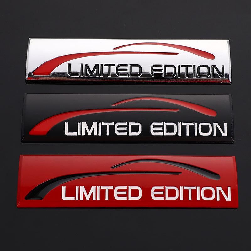 1x 3D Metal Limited Edition Badge Emblem Fender Sticker Auto Accessories Decal For BMW Audi Honda Opel Lada Toyota Chevrolet Hyundai