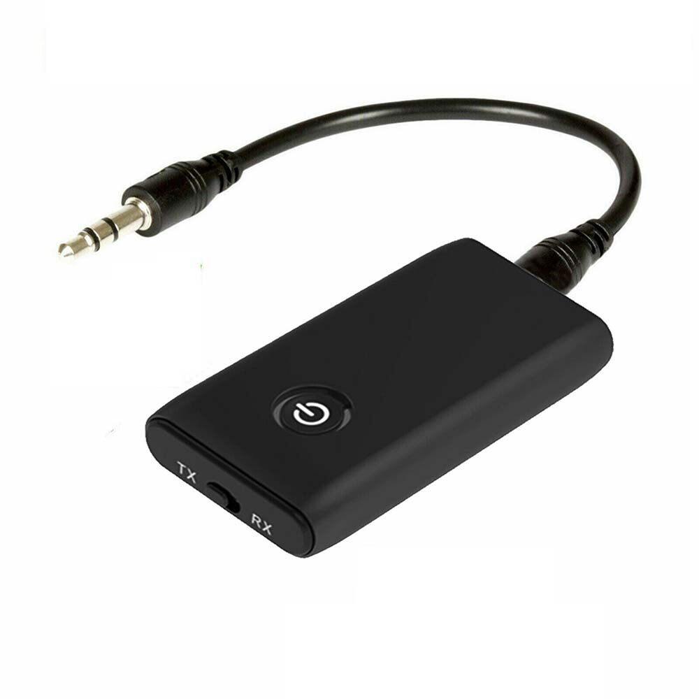 JTKE 2 in 1 Wireless Bluetooth 5.0 Transmitter Receiver Chargeable for PC Car Speaker 3.5mm AUX Hifi Music Audio Adapter