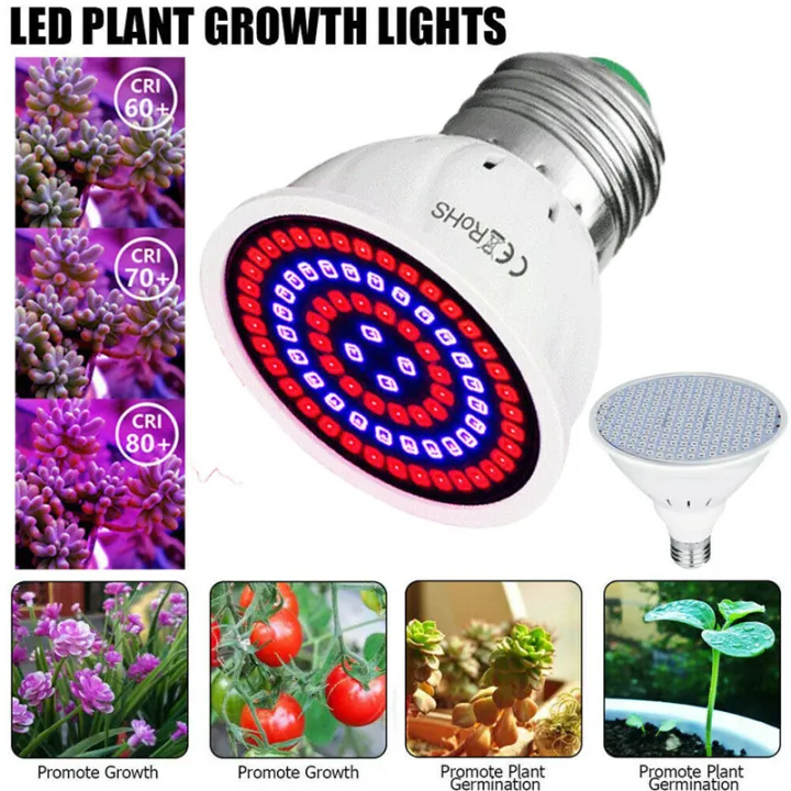 E27 5w 6w 8w 48 60 80led Grow Lamp Plant Light Full Spectrum Growing Hydroponic Red Blue White Warm White 2835smd Flower Bulb For Growth Garden Greehouse Lazada Ph