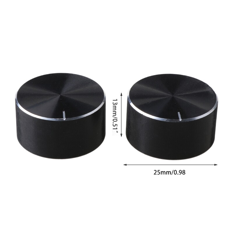 2Pcs 25x13mm D Axis Rotary Potentiometer Knob Encoder Volume Control For Speaker