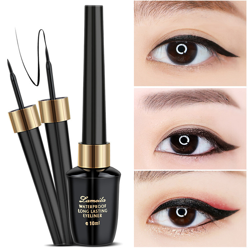 BEAUTYBIGBANG Liquid Eyeliner Waterproof Eye Liner Pencil Pen Black Make Up Cosmetics Set