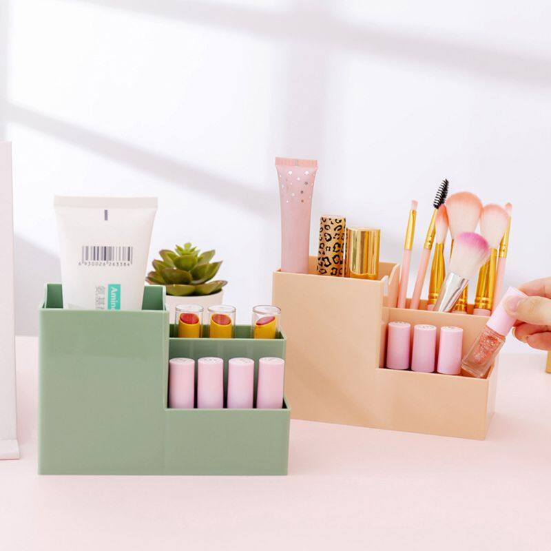 Desktop Pen Holder Organizer Multi-functional Stationery Container Storage Cosmetics Makeup Rack
