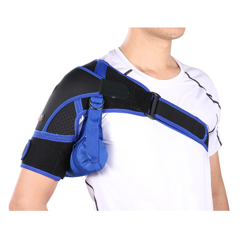 Shoulder Guard Back Guard Strap Wrap Pads Sport Wear Exercise Fitness Pressure Single Shoulder Adjustable Protect Gear Airbag Version Shoulder Support Brace