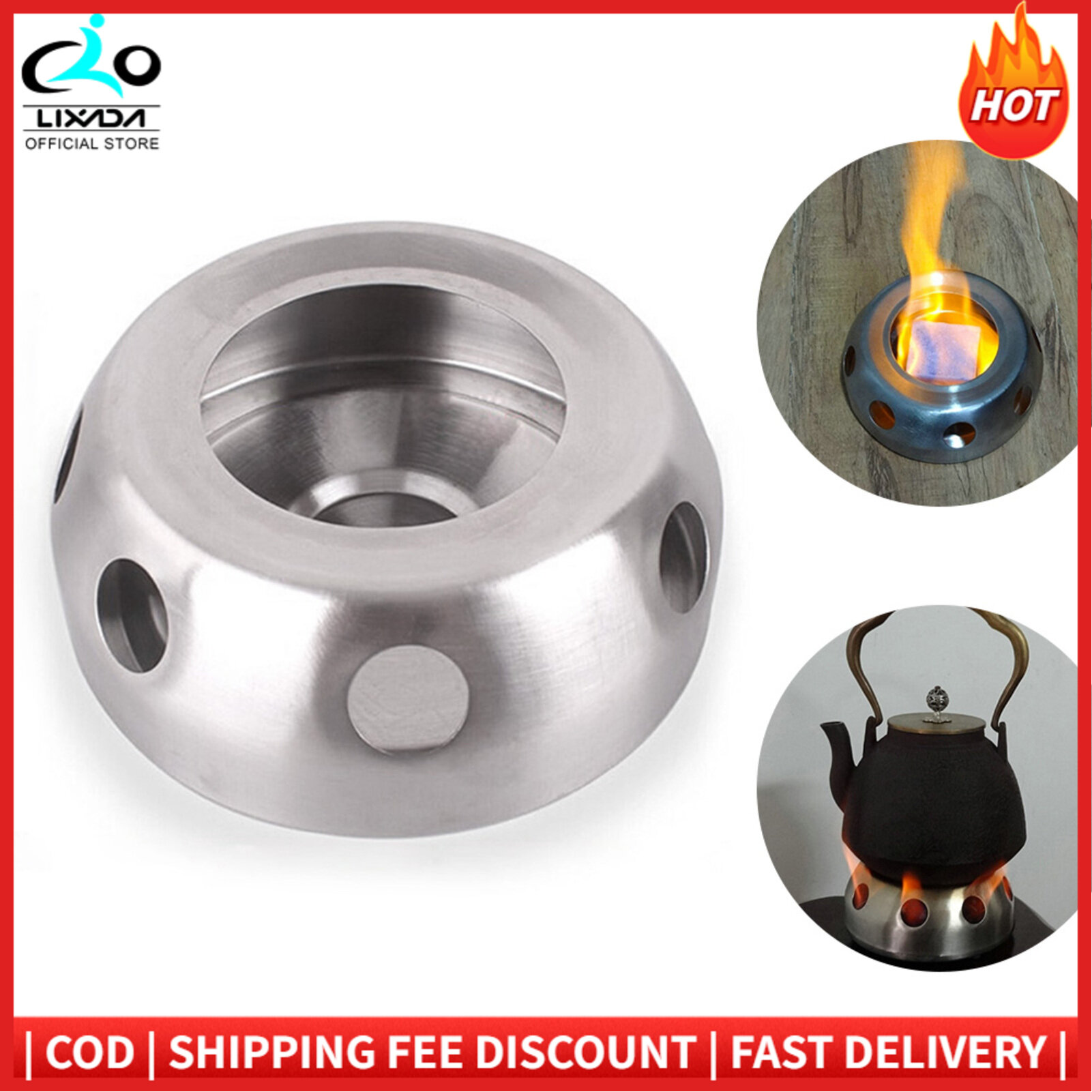 Portable Mini Solidified Al-cohol Stove Camping Backpacking Picnic BBQ Cooking Al-cohol Stove