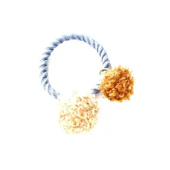 Lovely Elastic 2 Balls Hairband Women Girls Soft Hair Tie Ring