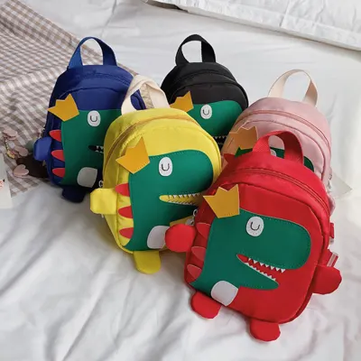 Kids Cartoon Nylon Dinosaur Backpacks Children Animal Mini Kindergarten Schoolbag Girls Boys Backpack School Bags