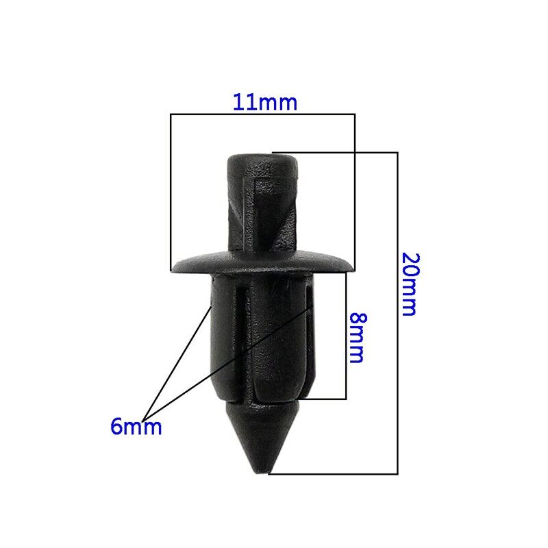 Panel Plastic Motorcycle Fairing Rivet Black Replacement Fastener Clips Set Kit