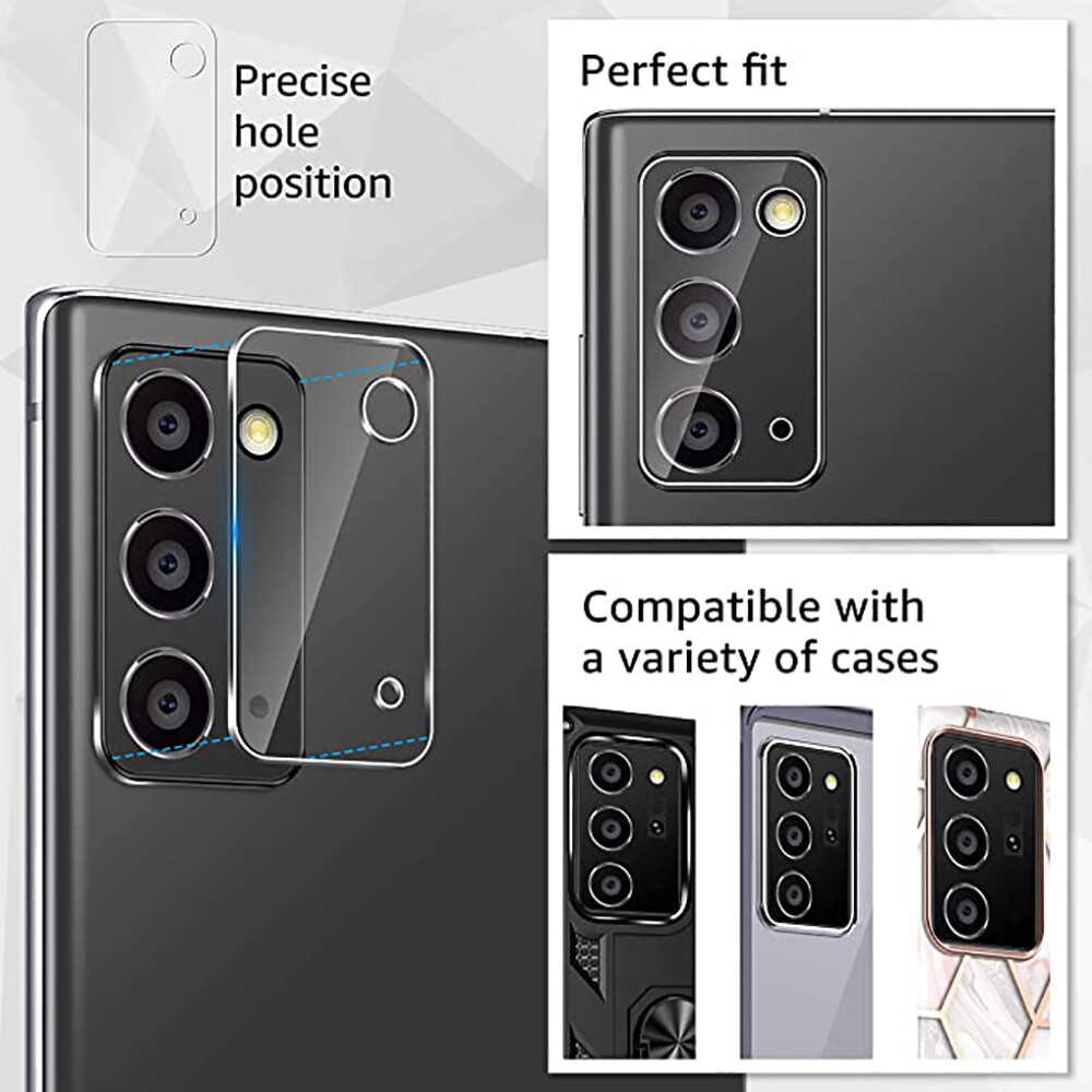 LEEWINDA 2 Chiếc Ống Kính Máy Ảnh Kính Cường Lực, Cho Samsung Galaxy Note 20 Vỏ Bảo Vệ Camera