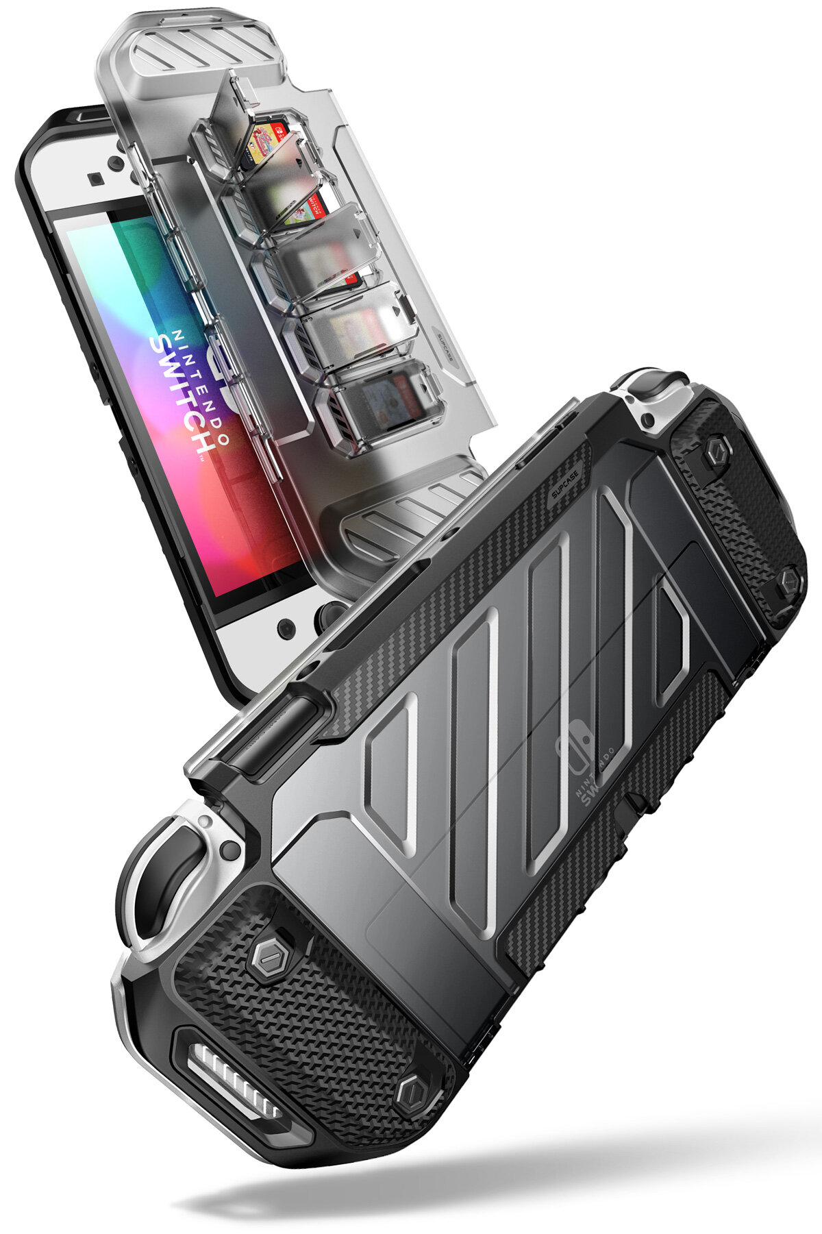 SUPCASE Cho Nintendo Switch Ốp OLED Ốp Bảo Vệ Chắc Chắn 2021 UB Forma Kèm Nắp Trước Chống Bụi & 5 Khe Đựng Thẻ Trò Chơi