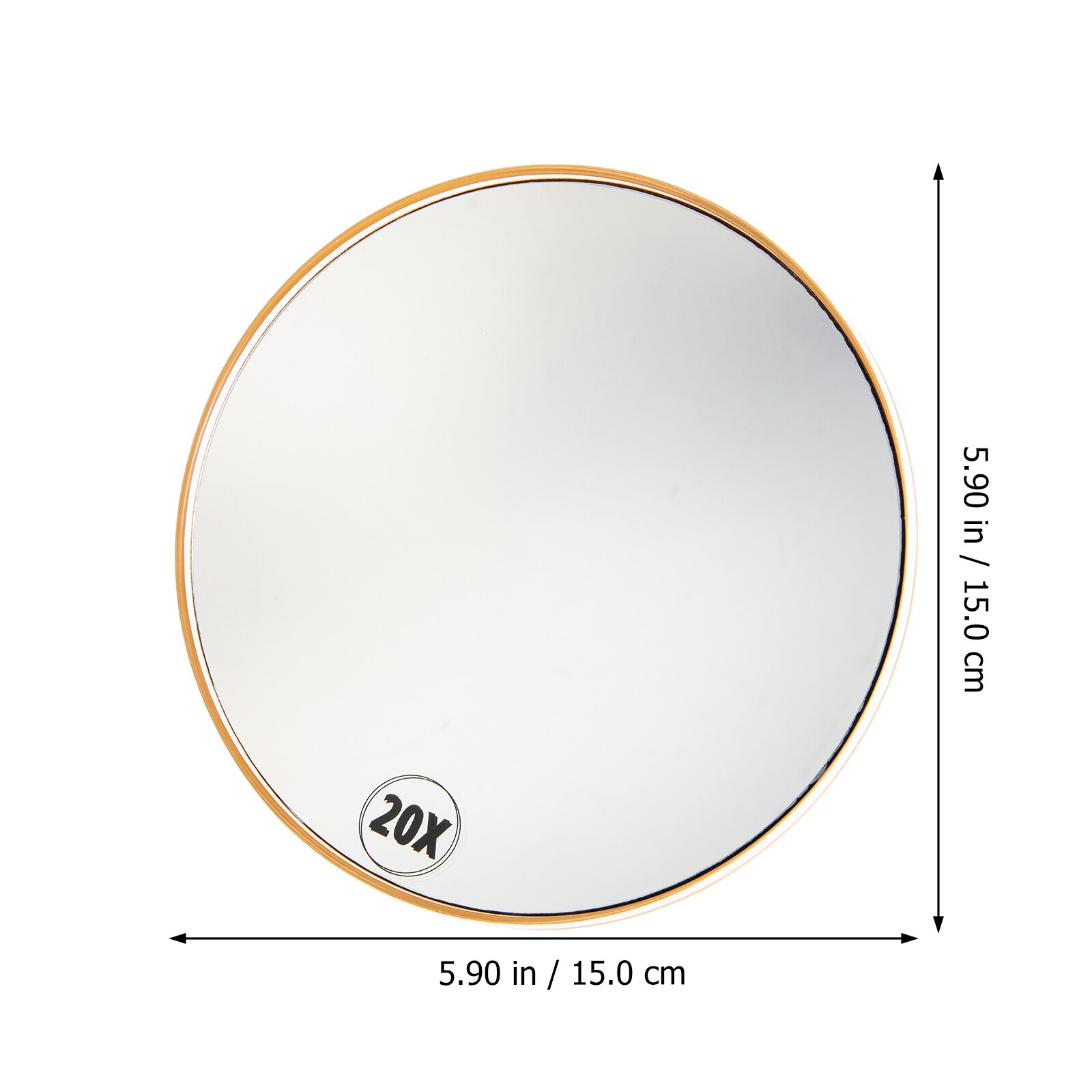 High Magnification Bathroom Mirror Flexible Makeup Mirror 20X Magnifying Mirror With 3 Suction Cups Cosmetics Tools Round Mirror