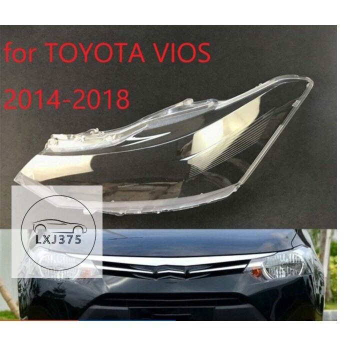 ZERUI 1set FOR TOYOTA VIOS 2014 2015 2016 2017 headlamp cover cap / replacement head lamp light lens /head lamp lens