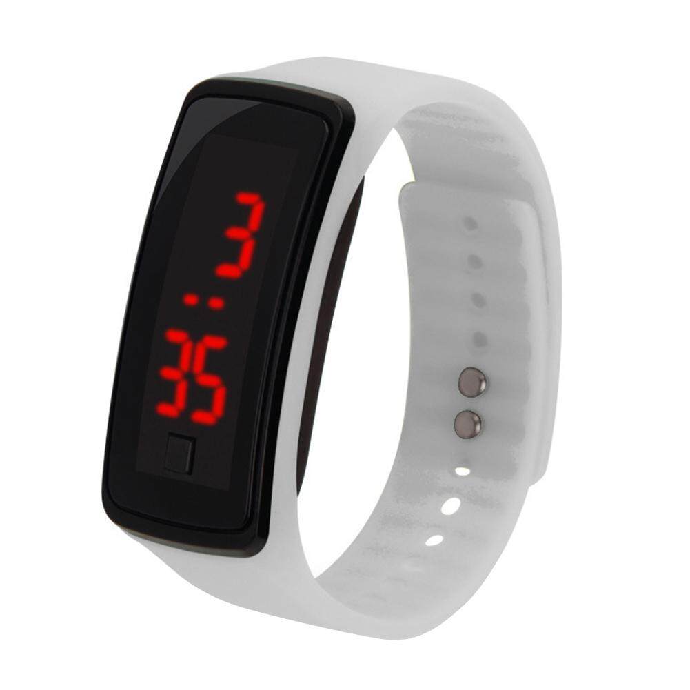 Trẻ Em Silicone Có Thể Điều Chỉnh Ban Nhạc Màn Hình LED Điện Tử Kỹ Thuật Số Cổ Tay Watch, Vòng Đeo Tay Đồng Hồ Đeo Tay Trẻ Em Led Thế Hệ Thứ Hai Đồng Hồ Điện Tử Silica Gel