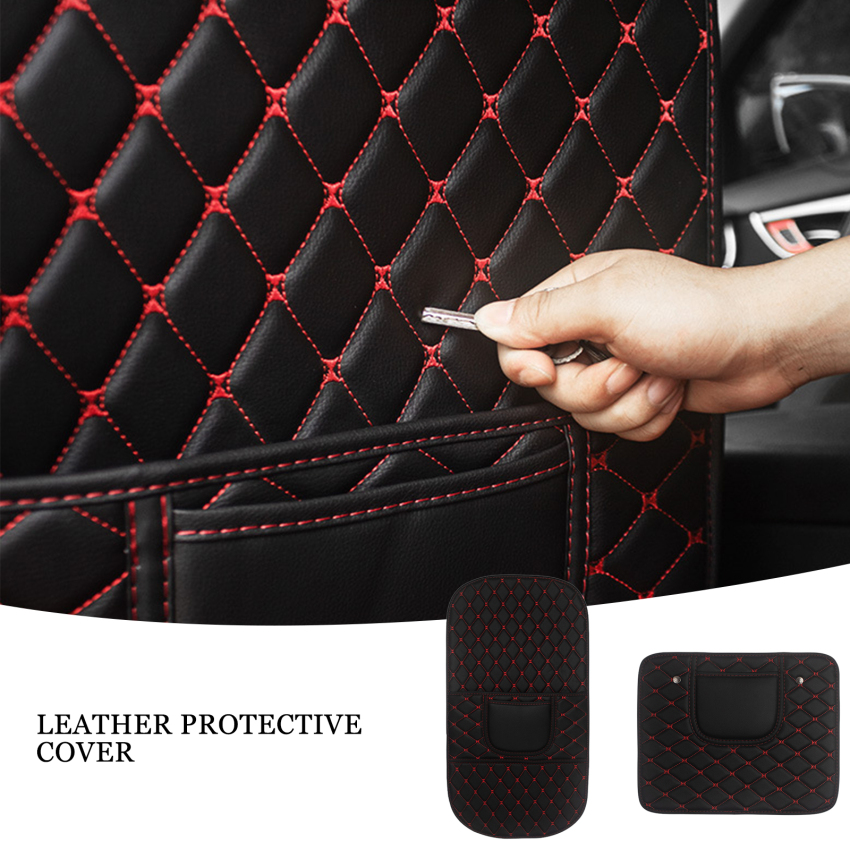 Car Seat Back Anti Kick Pad Mat PU Leather Protector Cover Universal Accessories