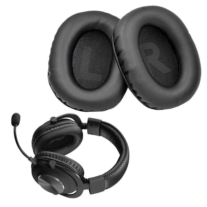 Replacement Protein Ear Pads Compatible with Logitech Pro/G Pro X Headphone Earmuffs Headset Memory Foam Earcups