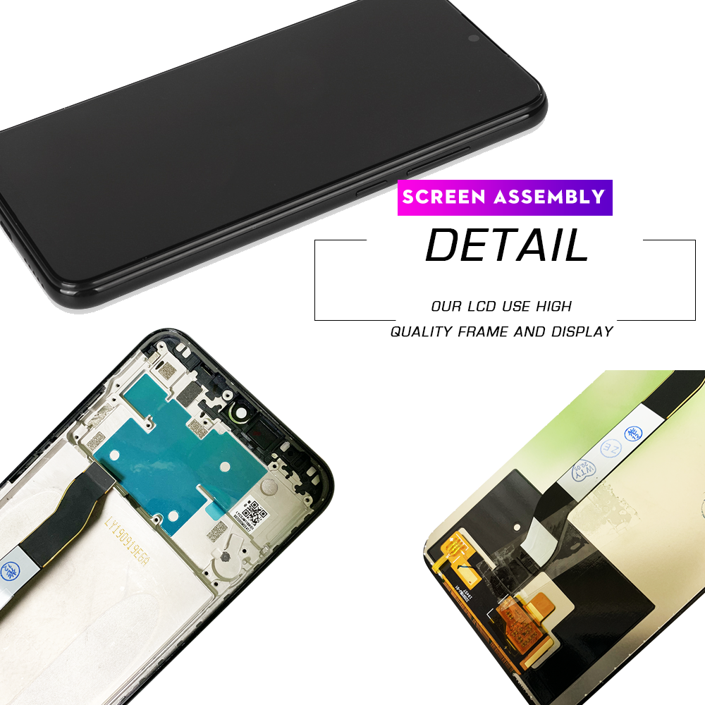 Màn hình LCD gốc cho Xiaomi Redmi Note 8 hiển thị m1908c3jh Bộ số hóa màn hình lắp ráp cho Redmi Note 8 Màn hình LCD m1908c3jg m1908c3ji Màn hình LCD